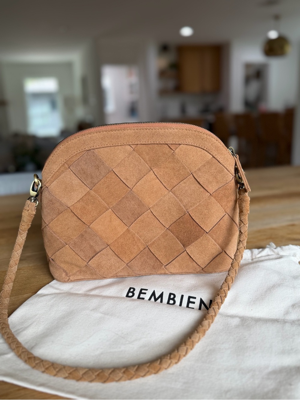 Bembien Mini Carmen Suede Shoulder Bag in Copper